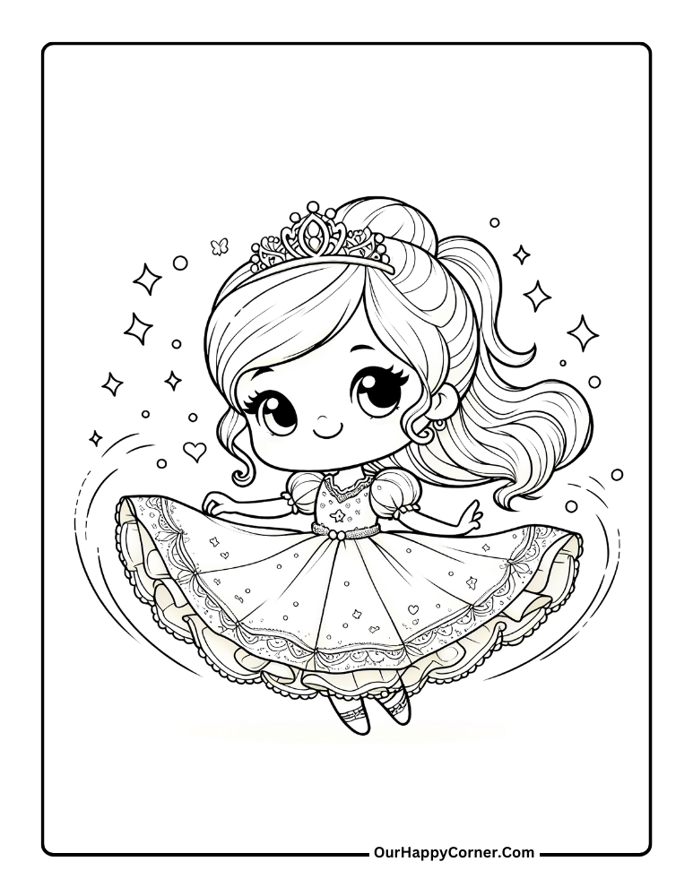 desenho-para-colorir-princesa