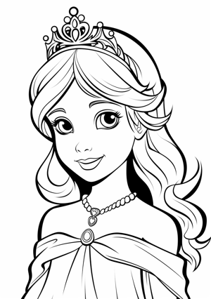 desenho-para-colorir-princesa