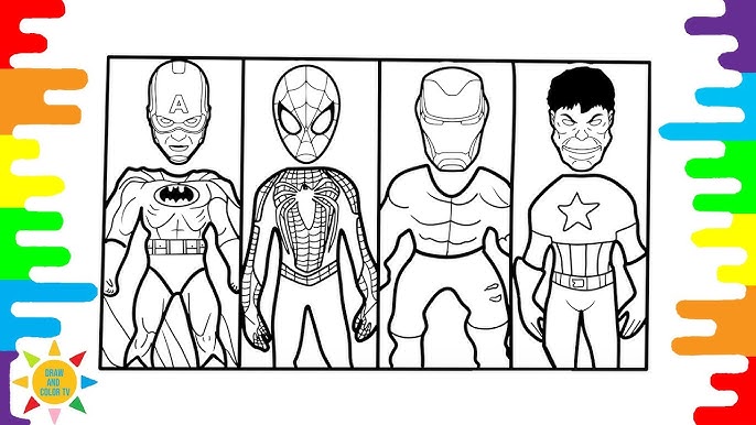 desenho-para-colorir-super-herois