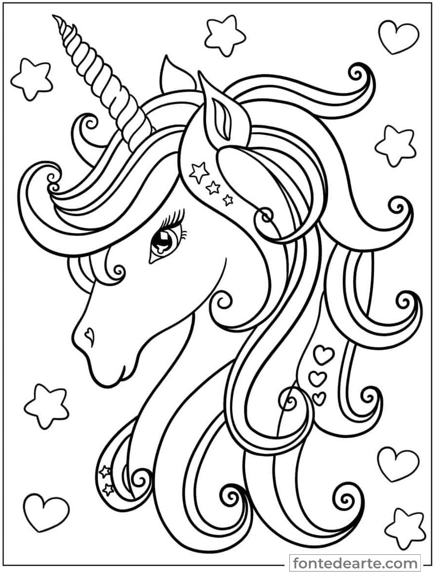 desenho-para-colorir-unicornio