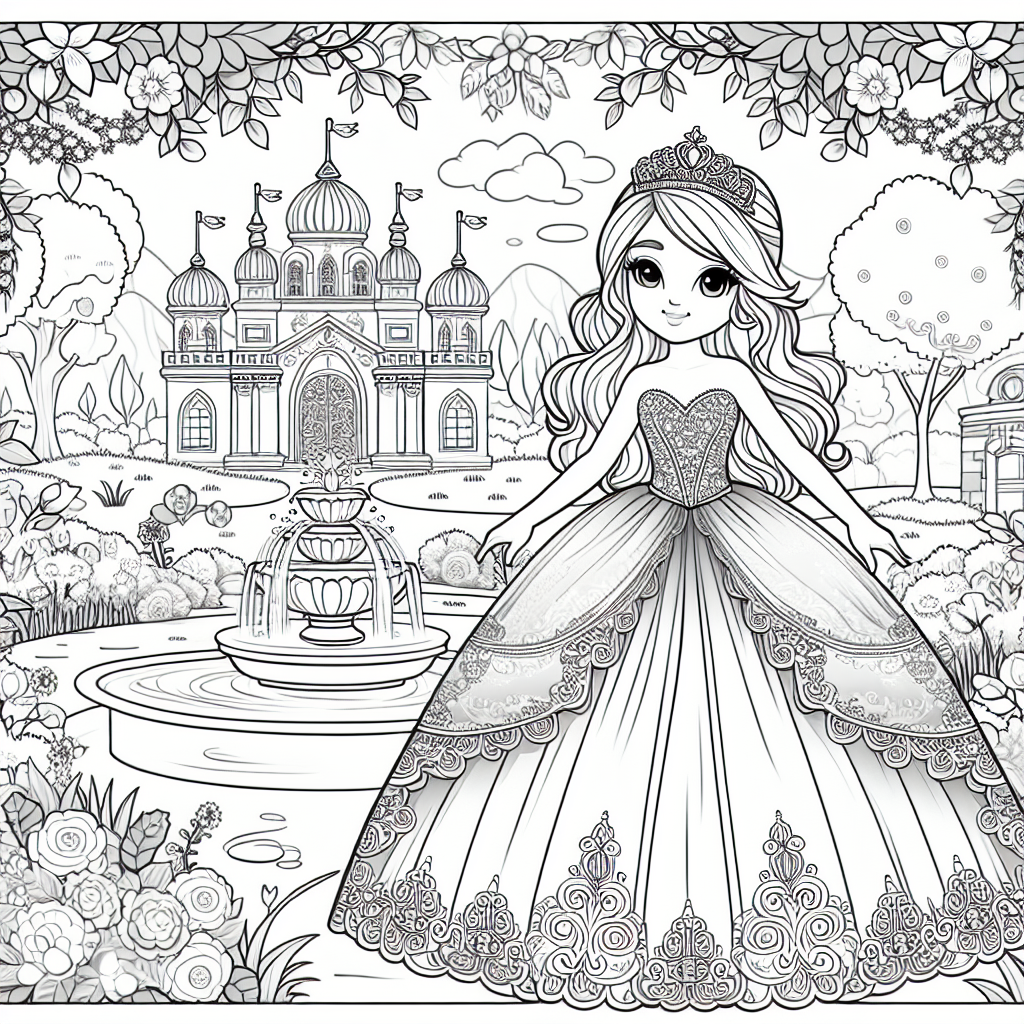 desenho-para-colorir-princesa