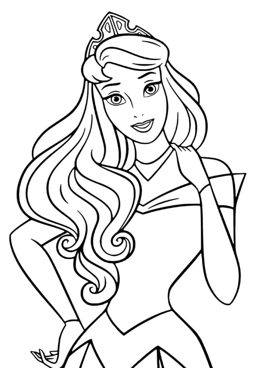 desenho-para-colorir-princesa