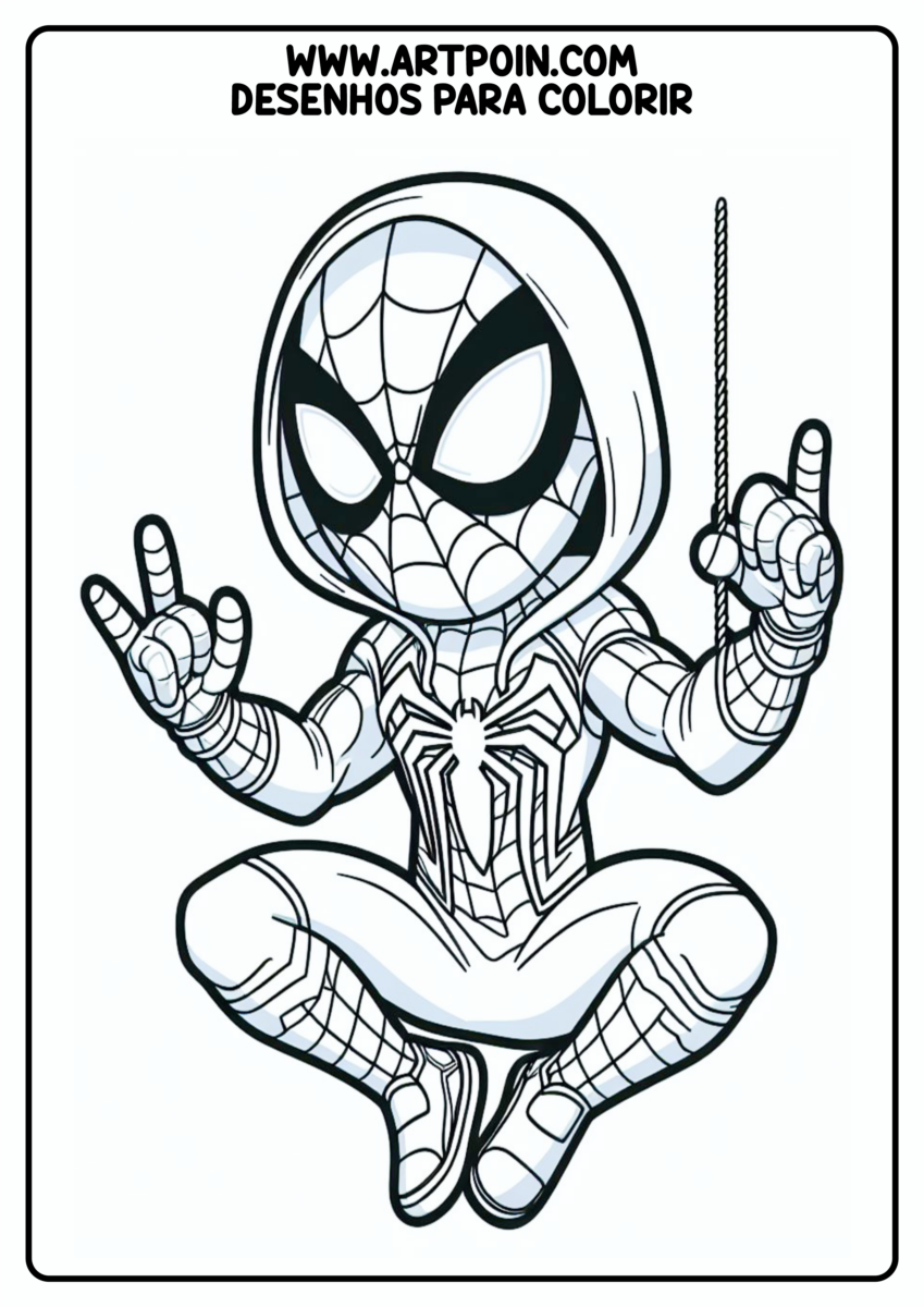 desenho-para-colorir-homem-aranha