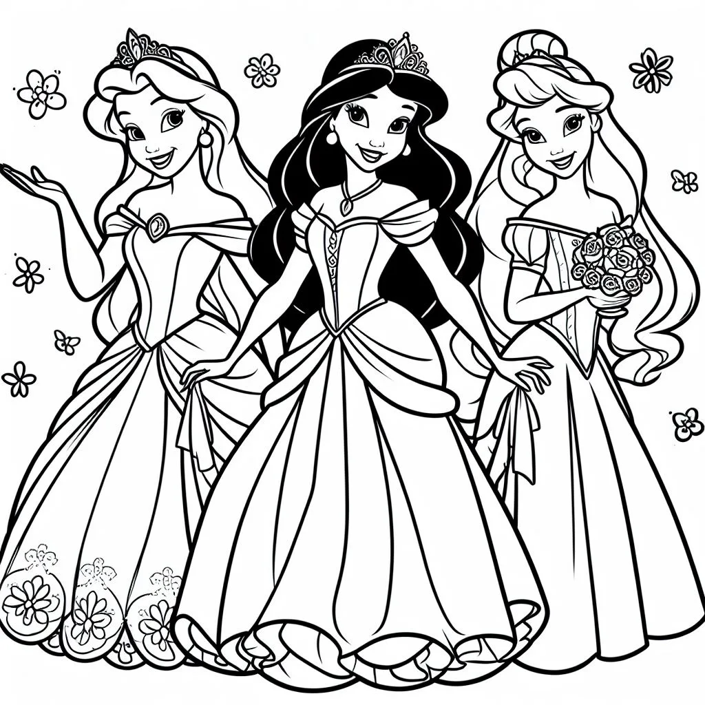 desenho-para-colorir-princesa