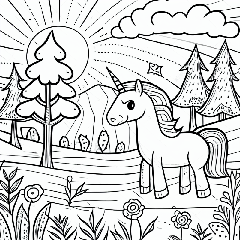 desenho-para-colorir-unicornio