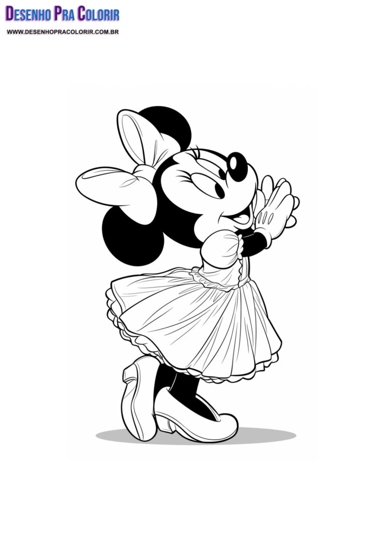 Minnie Desenho Para Colorir