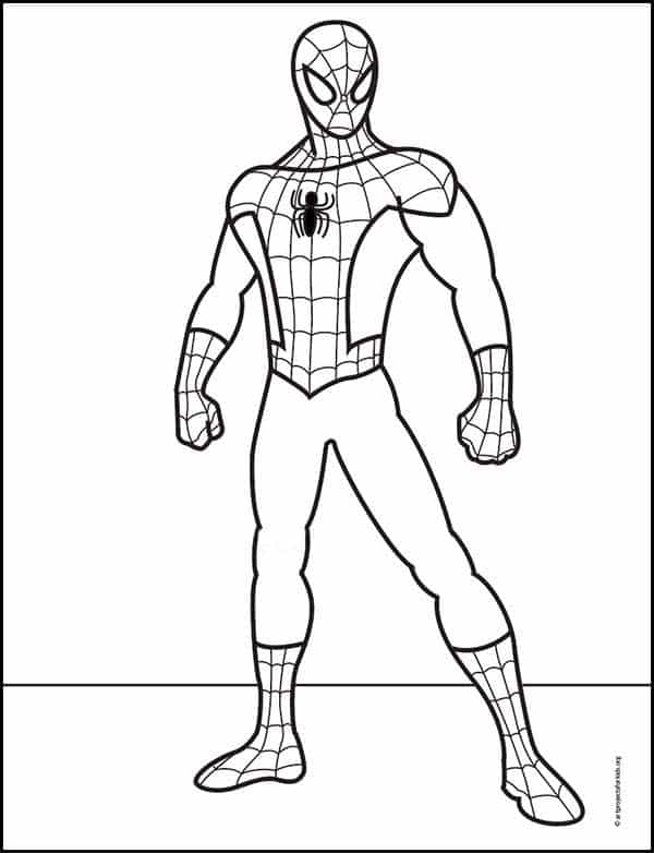 desenho-para-colorir-homem-aranha