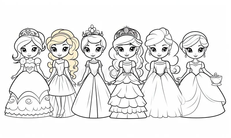 desenho-para-colorir-princesa