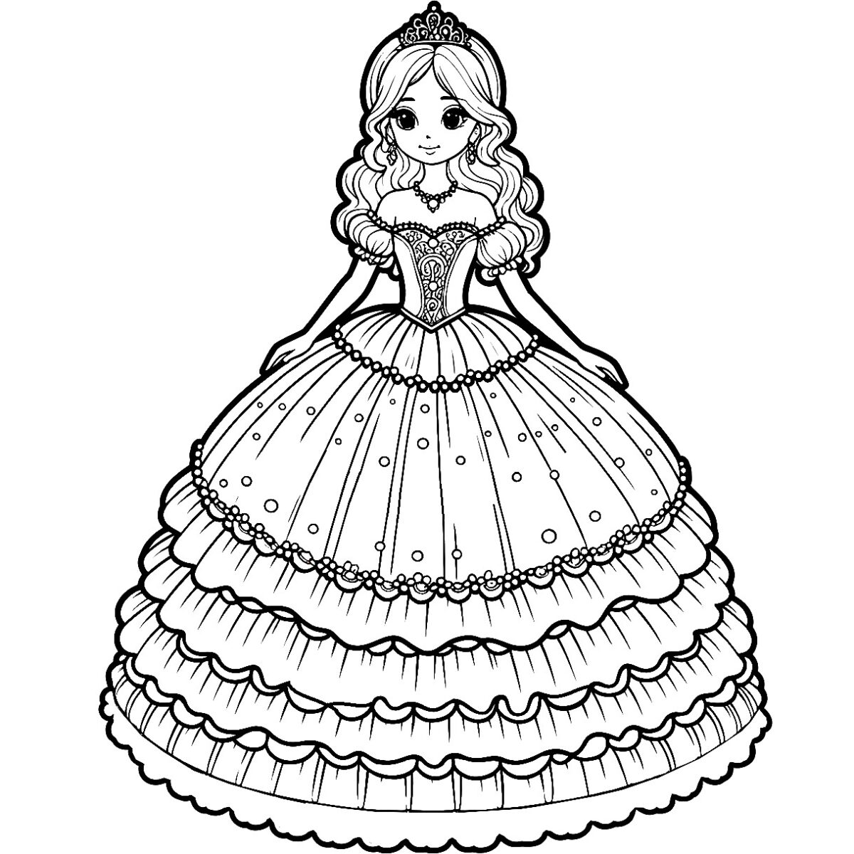 desenho-para-colorir-princesa