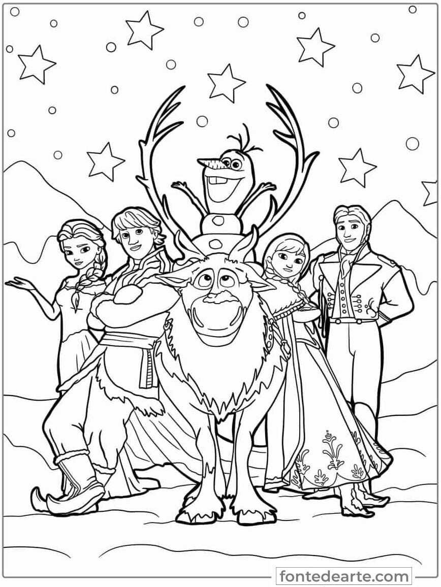 desenho-para-colorir-do-frozen