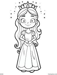 desenho-para-colorir-princesa