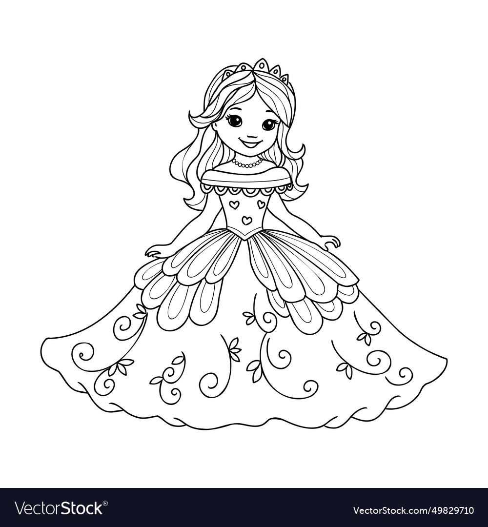 desenho-para-colorir-princesa