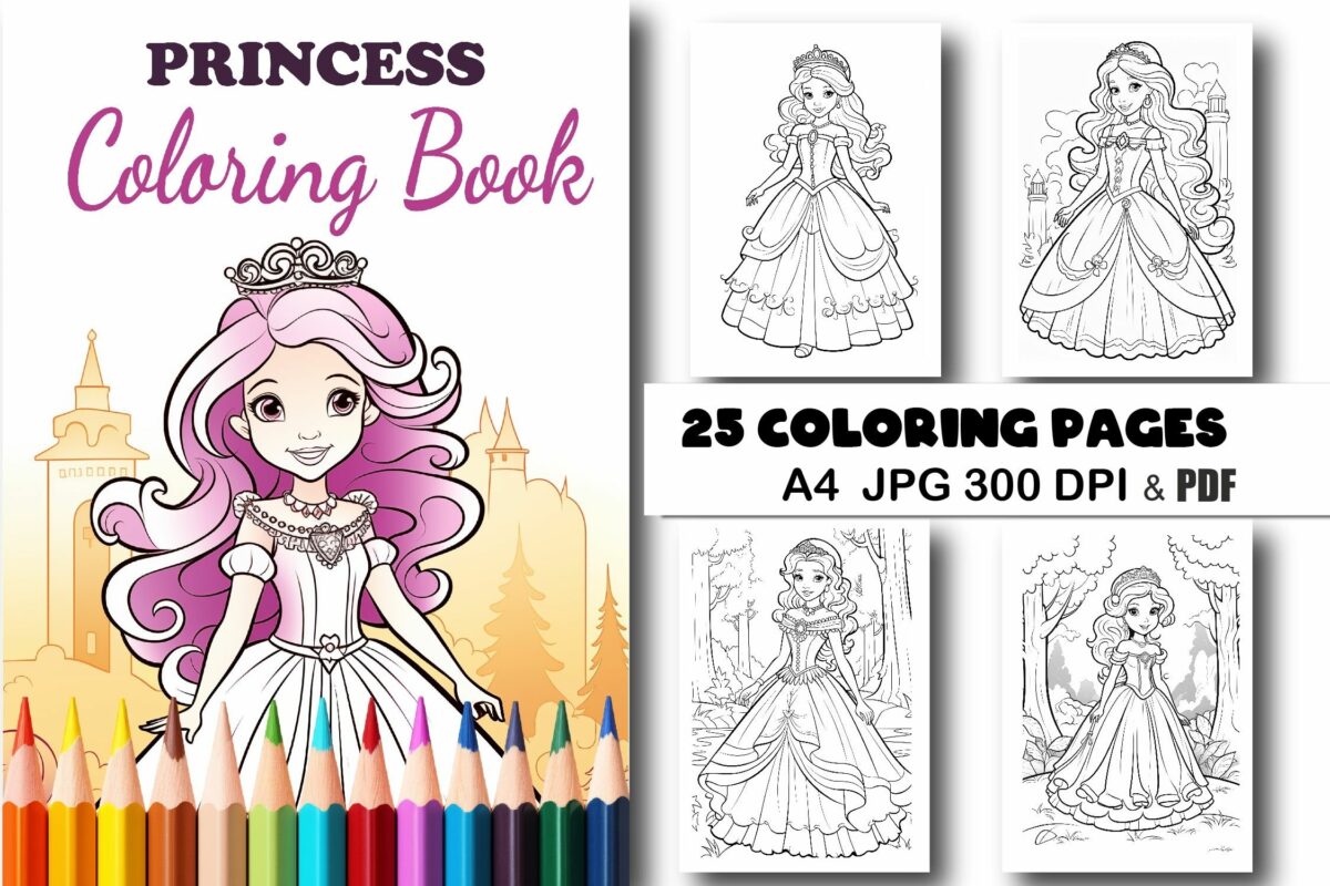 desenho-para-colorir-princesa