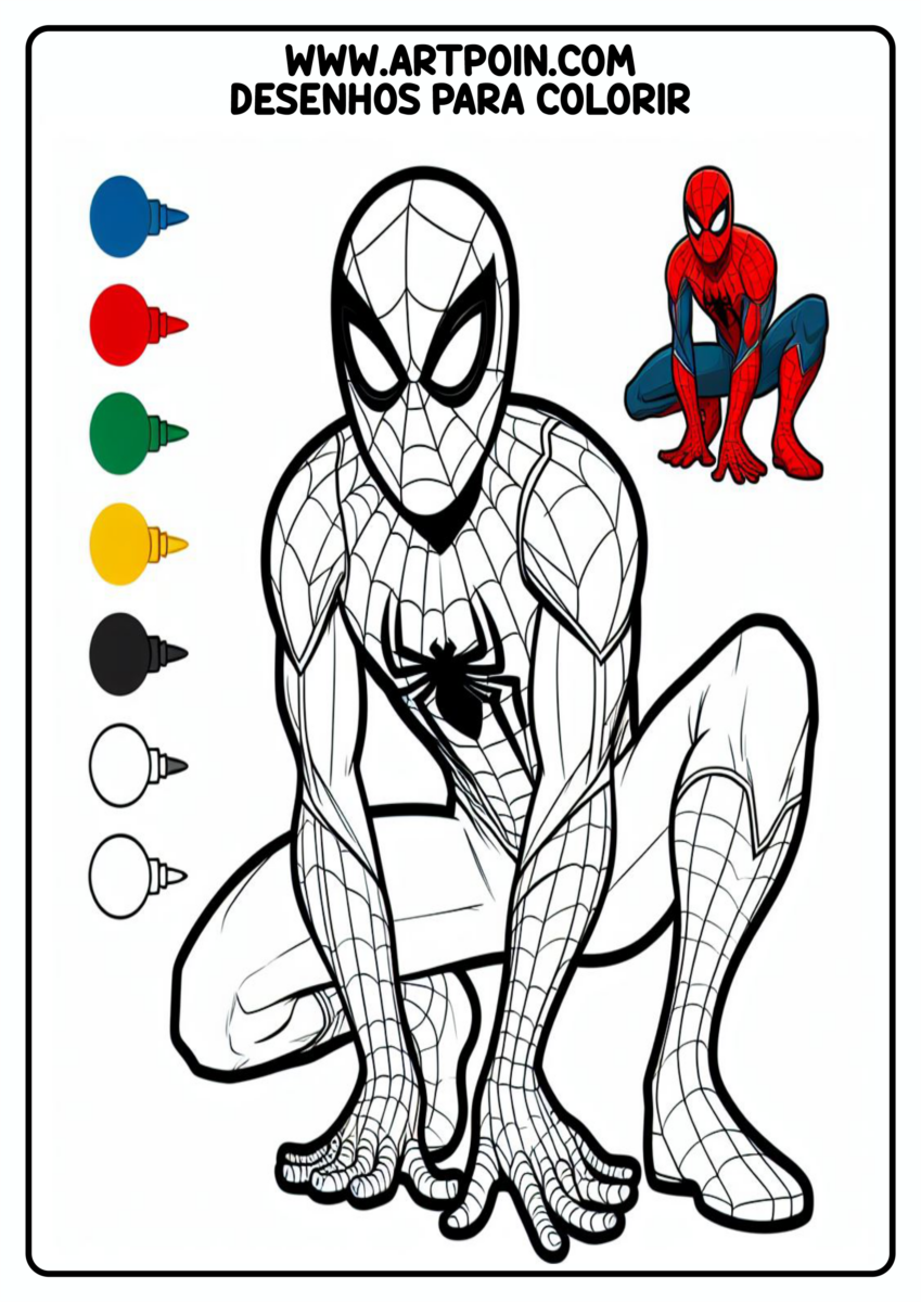 desenho-para-colorir-homem-aranha