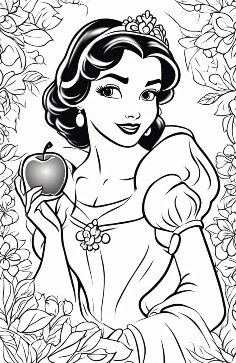 desenho-para-colorir-princesa