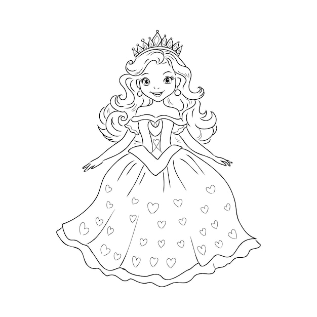 desenho-para-colorir-princesa