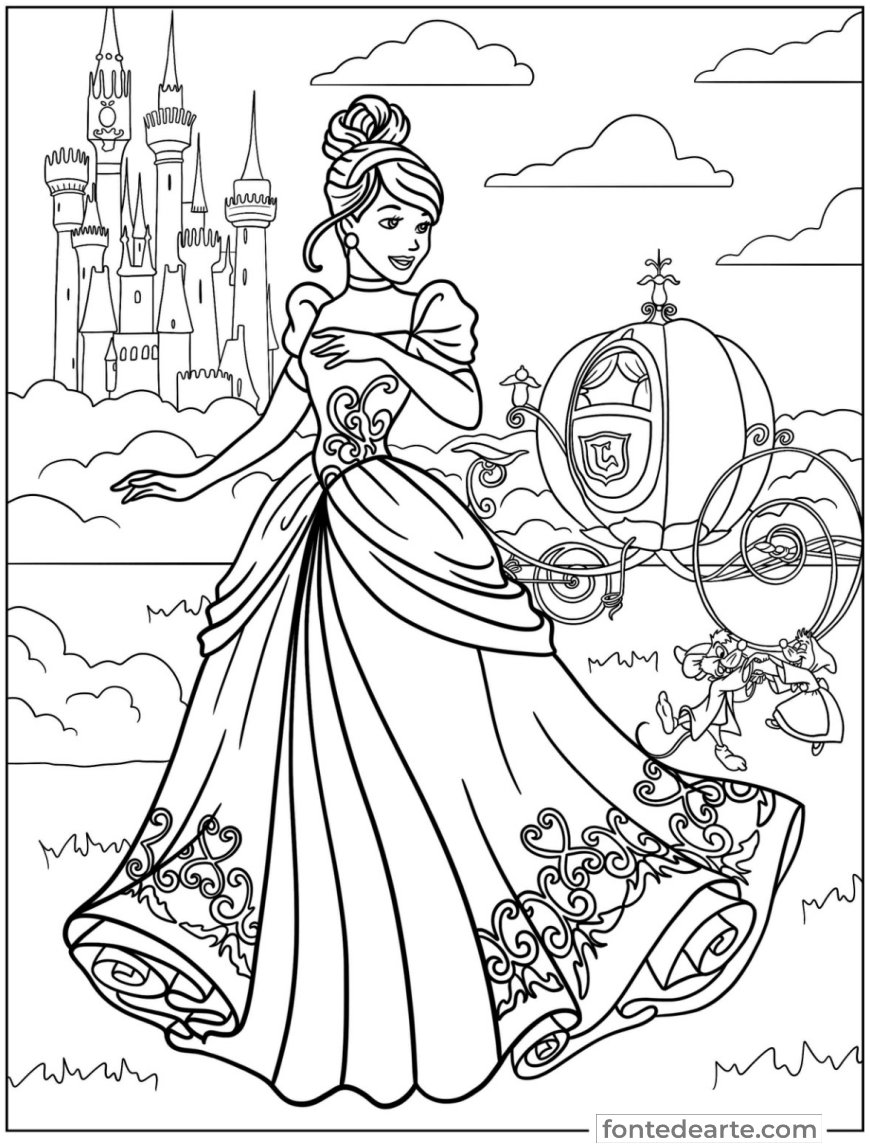 desenho-para-colorir-princesa