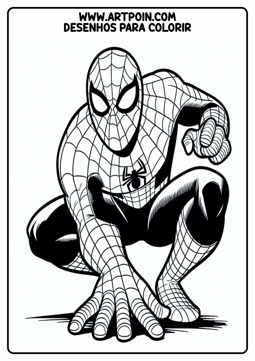 desenho-para-colorir-homem-aranha