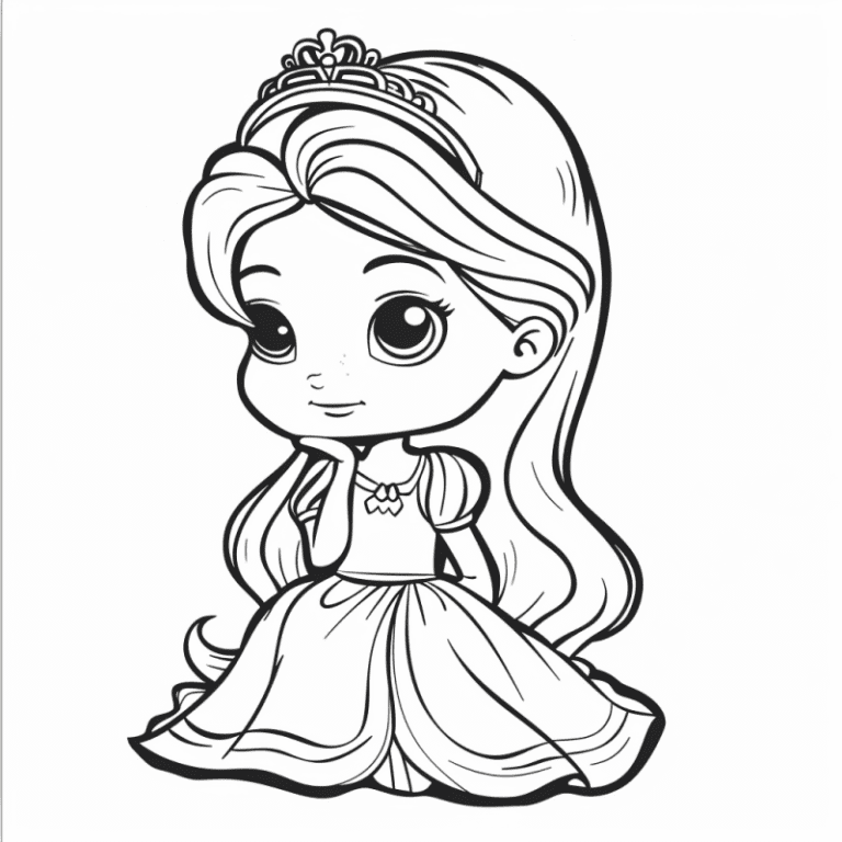 Desenho Para Colorir Princesa