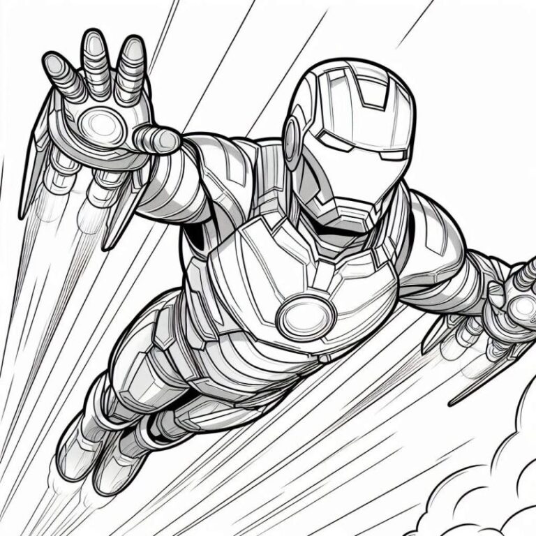 Desenho Para Colorir Homem De Ferro