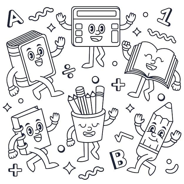 imagem de escola desenho para colorir