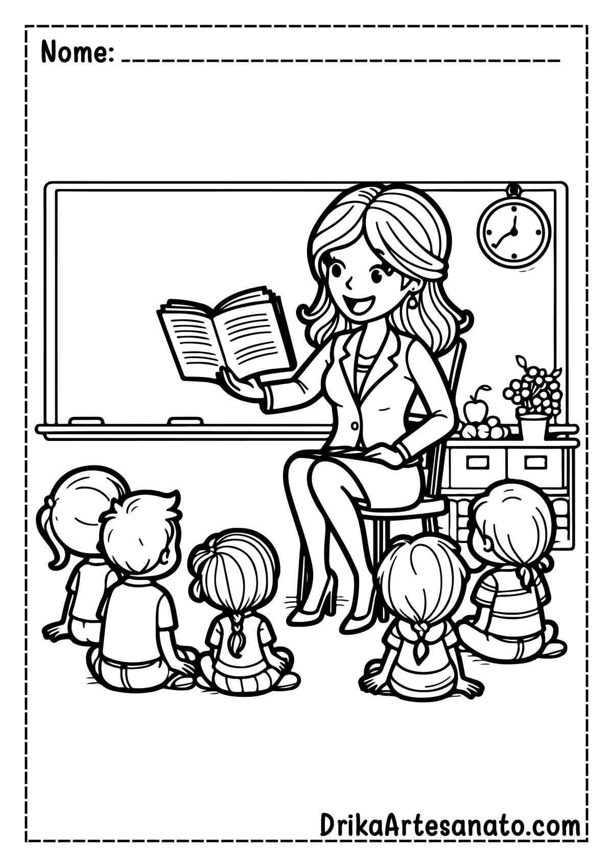 imagem de escola desenho para colorir