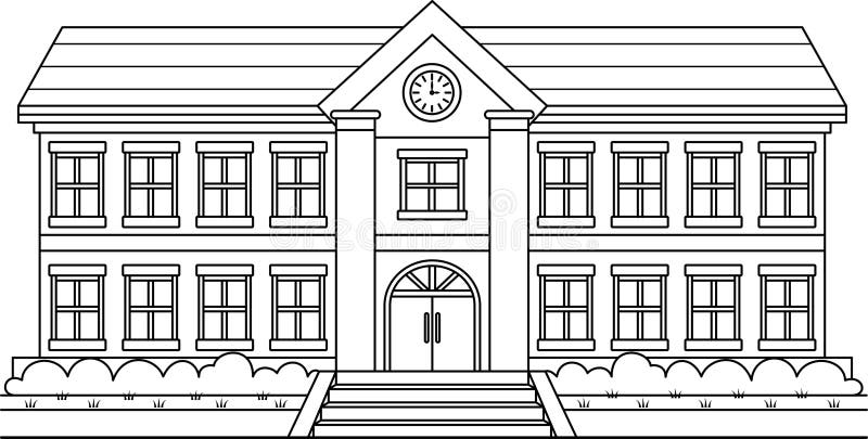 school image coloring page