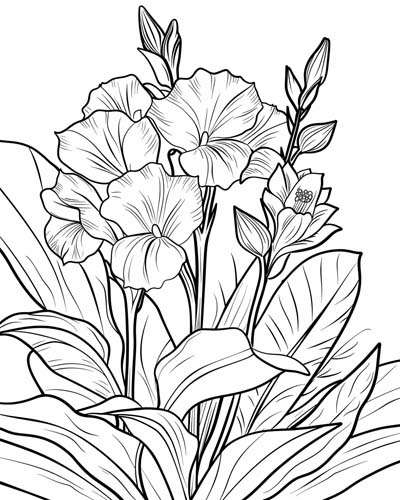 desenho-para-colorir-de-flores