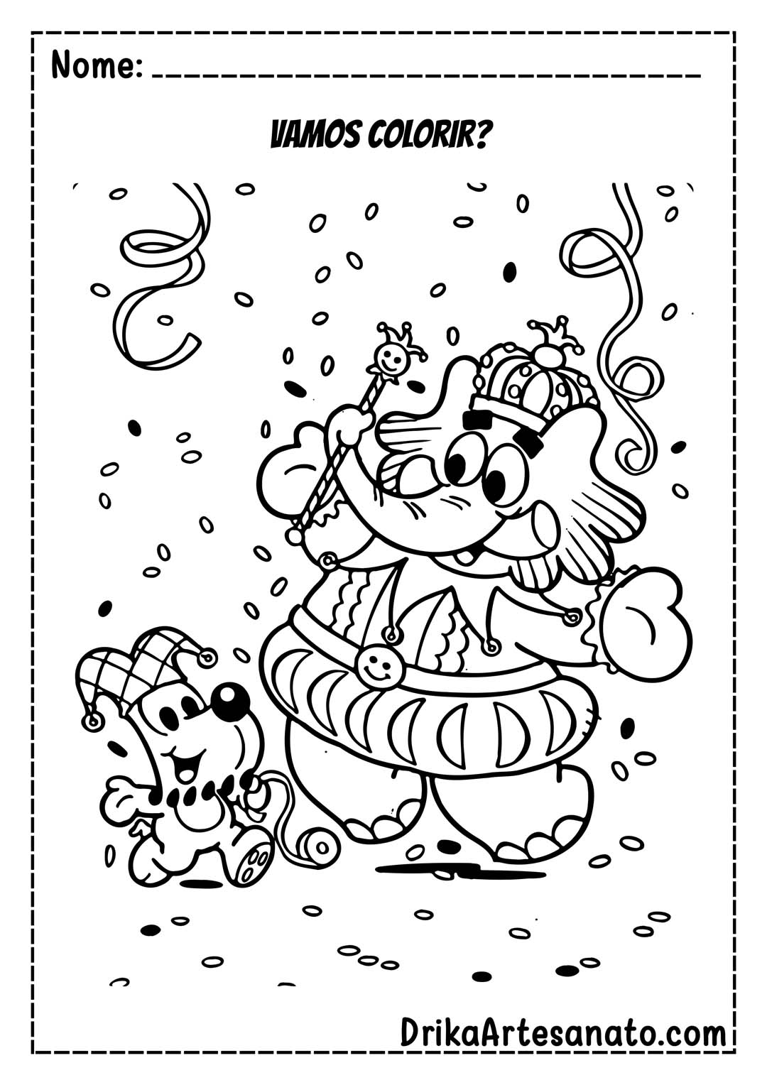 desenho-para-colorir-sobre-o-carnaval