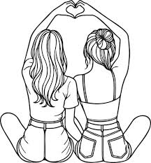 desenho para colorir tumblr bff