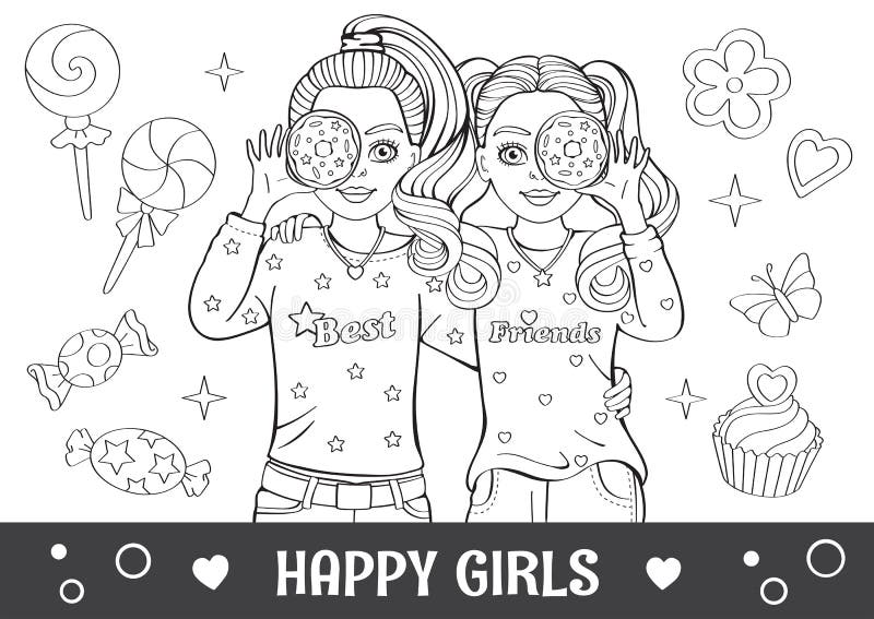 coloring page tumblr bff