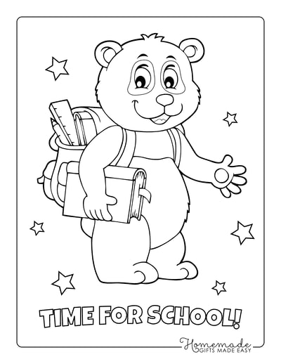 school image coloring page