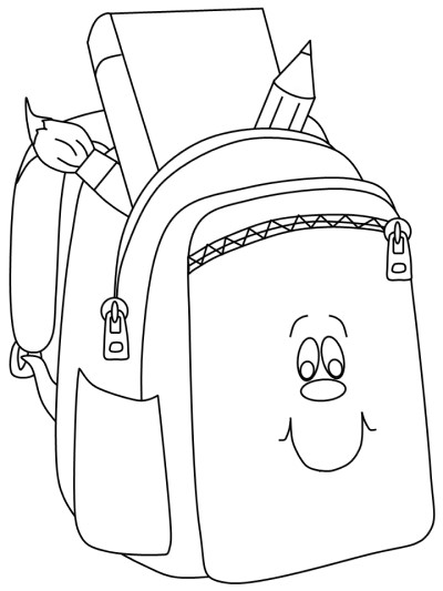school image coloring page