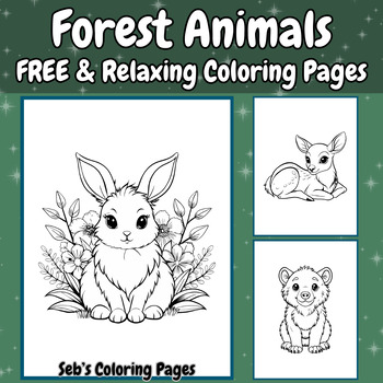 forest animals coloring page