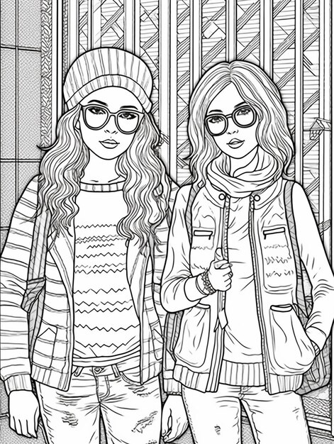 desenho para colorir tumblr bff