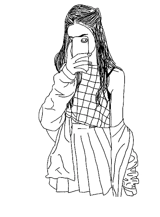 desenho para colorir tumblr bff