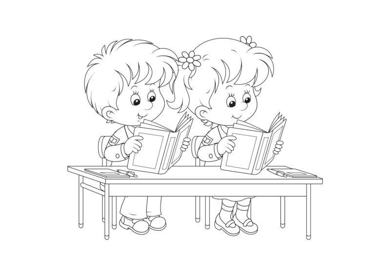 imagem de escola desenho para colorir