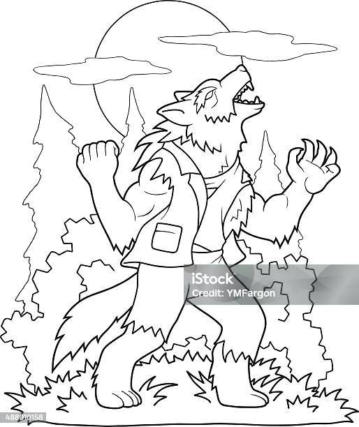 lobisomem desenho para colorir