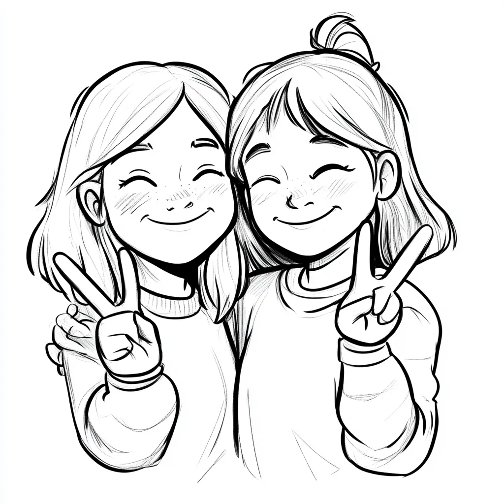coloring page tumblr bff