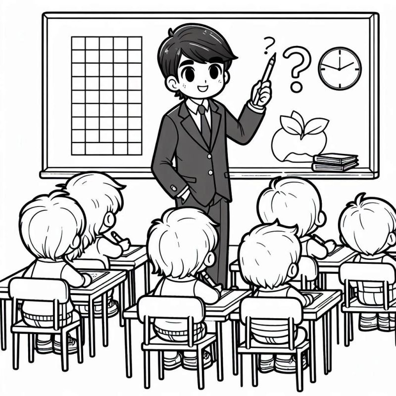 imagem de escola desenho para colorir