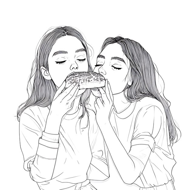 desenho para colorir tumblr bff