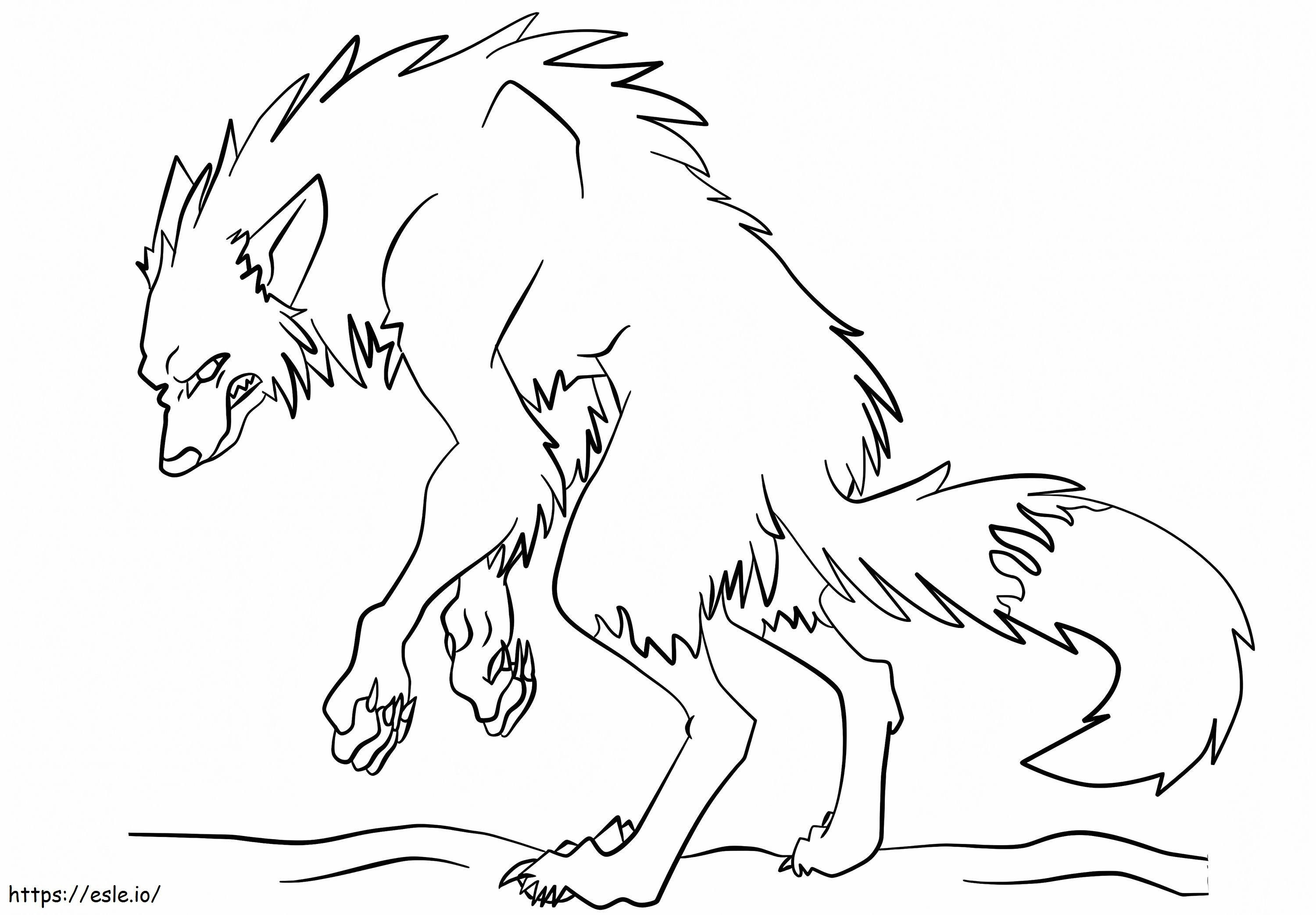 lobisomem desenho para colorir