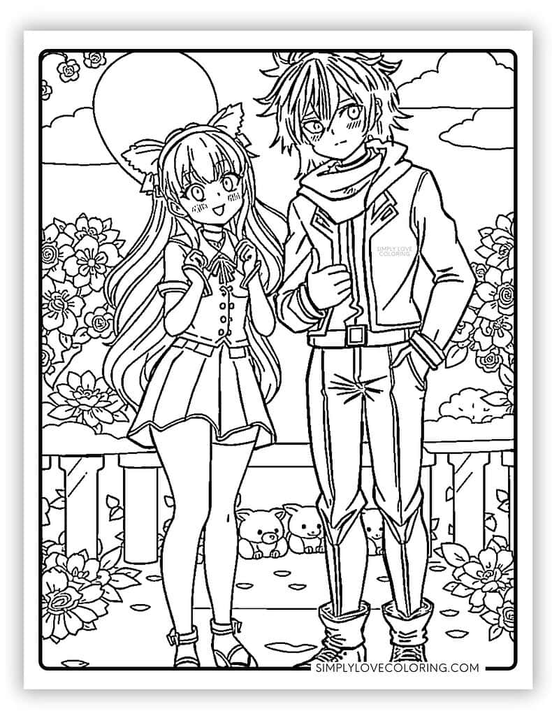 desenho-para-colorir-anime