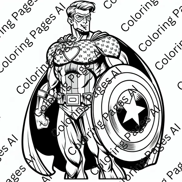 desenho-para-colorir-capitao-america