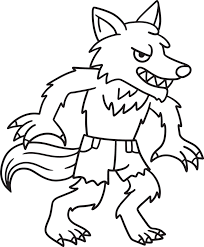 lobisomem desenho para colorir