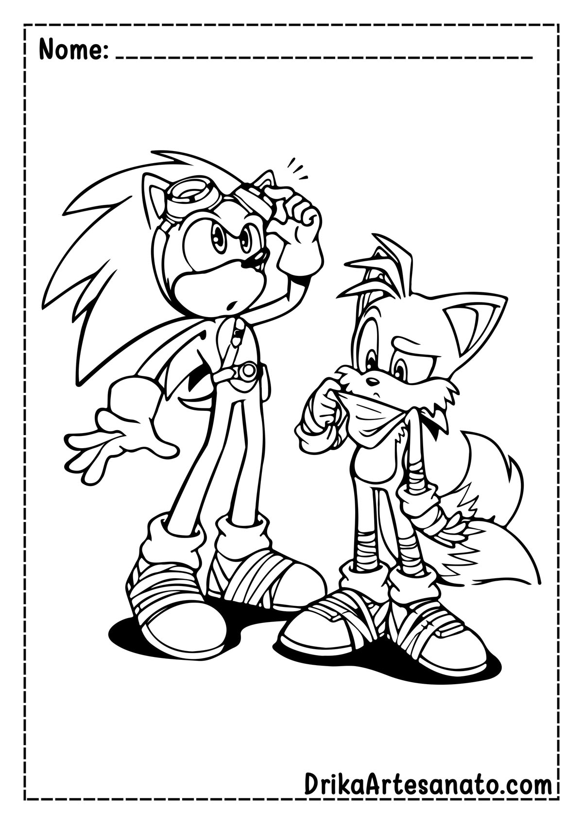 sonic-desenho-para-colorir