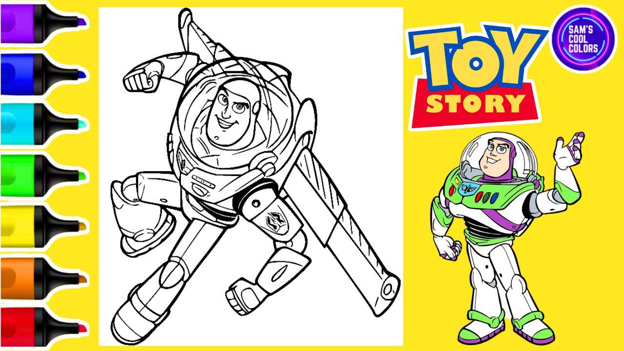 coloring page toy story