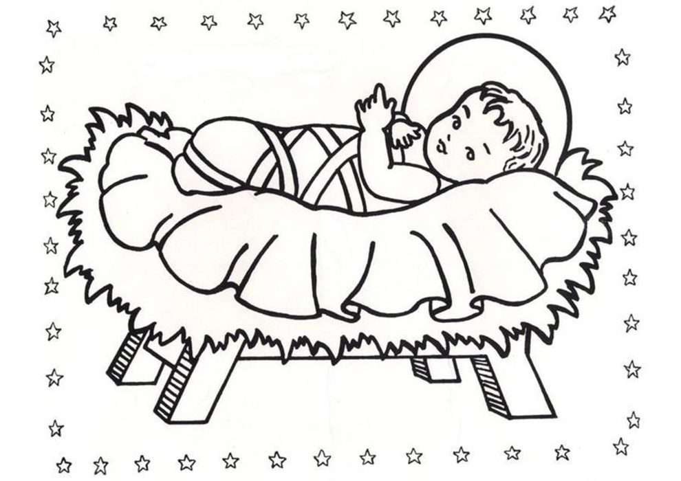 nascimento de jesus desenho para colorir