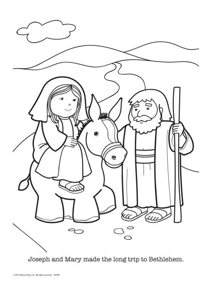 birth of jesus coloring page