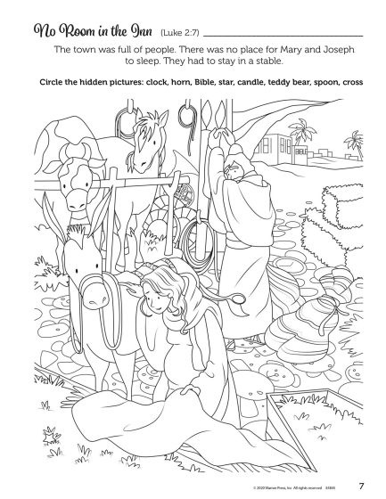 birth of jesus coloring page